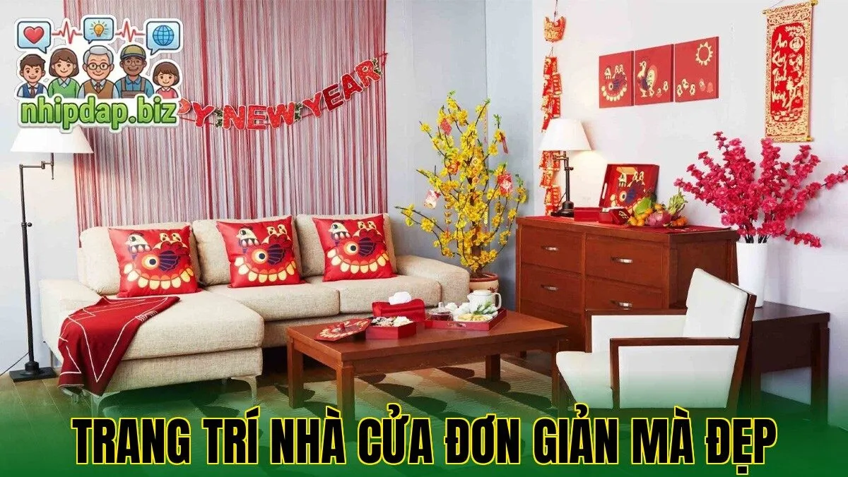 Trang trí nhà cửa đơn giản mà đẹp