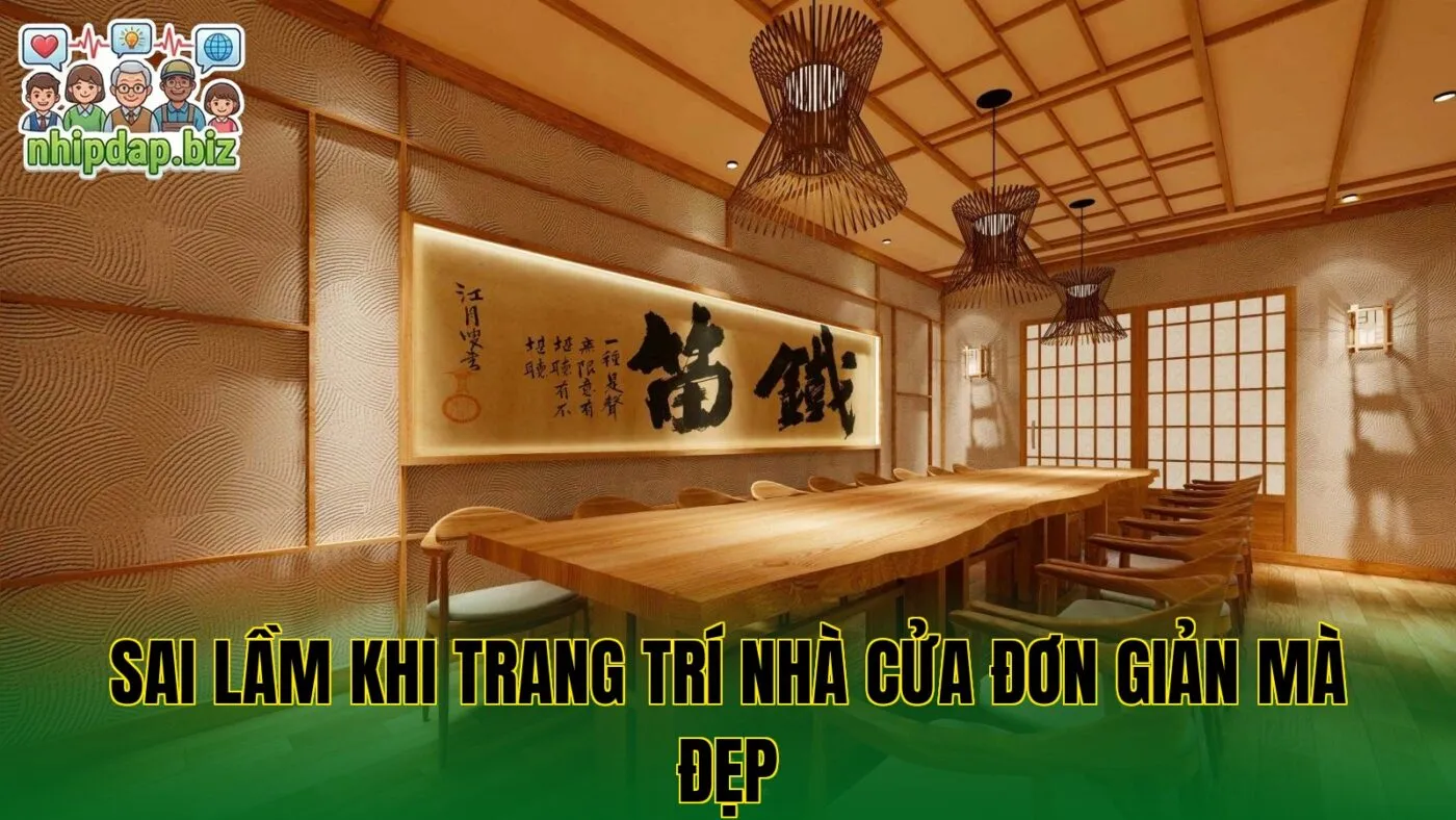 Sai lầm khi trang trí nhà cửa đơn giản mà đẹp