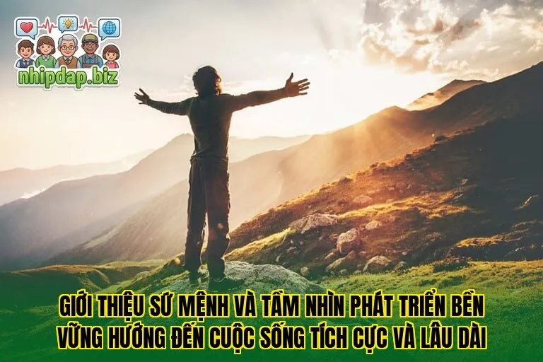 Giới thiệu sứ mệnh và tầm nhìn phát triển bền vững hướng đến cuộc sống tích cực và lâu dài