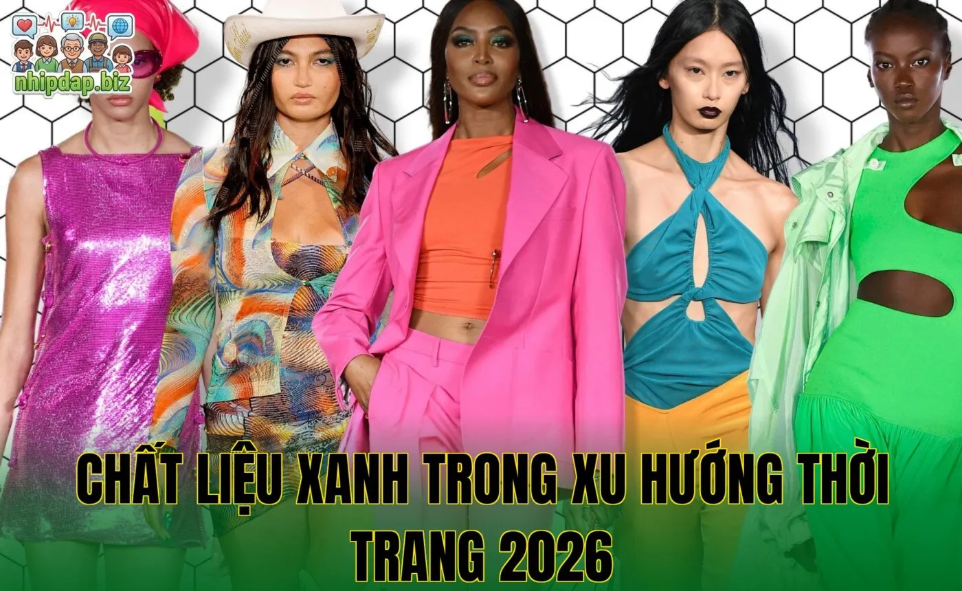 Chất liệu xanh trong xu hướng thời trang 2026